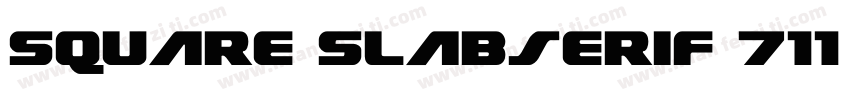 Square Slabserif 711 Regular字体转换